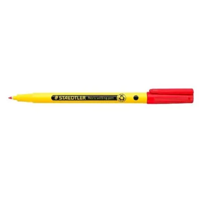 Staedtler Noris Riciclata Penna a Sfera Tratto 0.6 mm Fusto in Plastica Riciclata Inchiostro Rosso Conf 10 Pz.