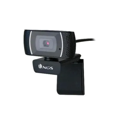 NGS Webcam Full HD Autofocus USB 2.0 Microfono Omnidirezionale Incorporato Cavo 2m Nero