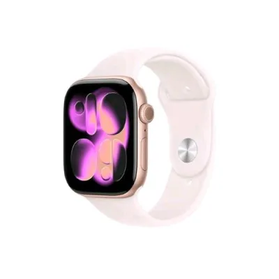 Apple Watch Series 11 GPS + Cellular 5G 46mm Cassa Alluminio Oro Rosa con Band Rosa Fard - S/M