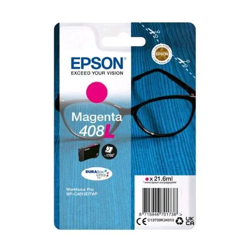 Epson 408L Cartuccia Singlepack Durabrite Ultra Ink Magenta
