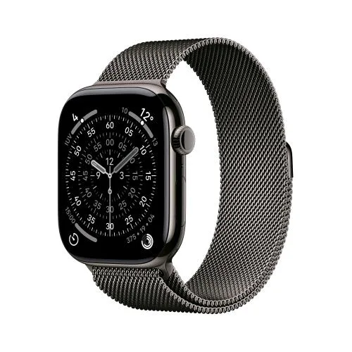 Apple Watch Series 11 GPS + Cellular 5G 46mm Cassa Titanio Ardesia con Loop Milanese Ardesia - M/L