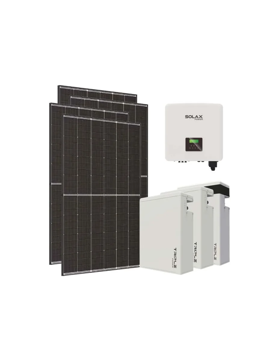 Kit fotovoltaico trifase 10800W inverter 10kW batteria al litio 17.4KWh T-BAT-H5.8 Solax Power
