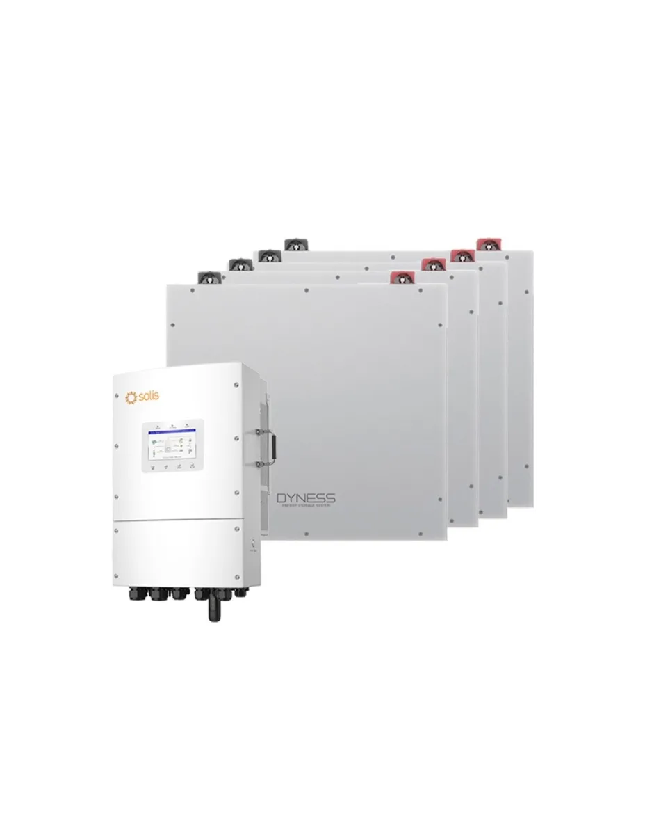 Sistema di accumulo trifase inverter 8kW Solis LV batteria al litio 20.48kWh Dyness DL5.0C