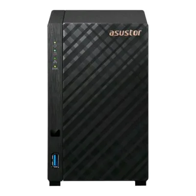 ASUStor AS1102TL Server NAS 2 Bay HDD Serial Ata III 3.5" Realtek RTD1619B 1,7 GHz RAM 1GB Lan: 100,1000 Mbit/S Nero