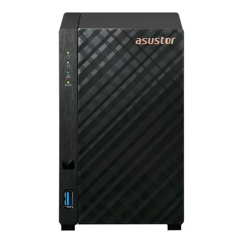 ASUStor AS1102TL Server NAS 2 Bay HDD Serial Ata III 3.5" Realtek RTD1619B 1,7 GHz RAM 1GB Lan: 100,1000 Mbit/S Nero