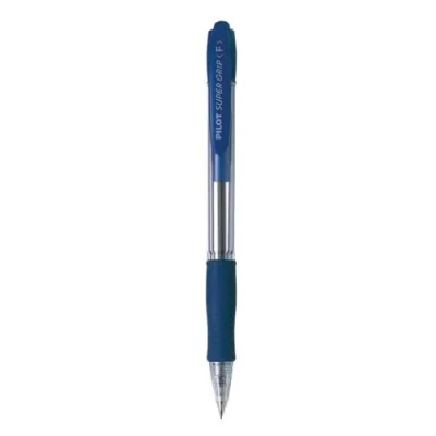 Pilot Super Grip Penna a Sfera a Scatto Blu Punta Conica 1mm Conf 12 Pz.
