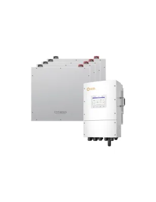 Sistema di accumulo trifase inverter 10kW Solis LV batteria al litio 20.48kWh Dyness DL5.0C