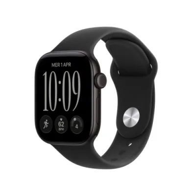 Apple Watch Series 12 2026 GPS + Cellular 5G Cassa 42mm in Alluminio Nero con Cinturino Sport Nero S/M