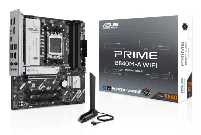 MB ASUS PRIME B840M-A WIFI AM5 4D5 4PCIE 4SATA 3M2 HD/2*DP MATX
