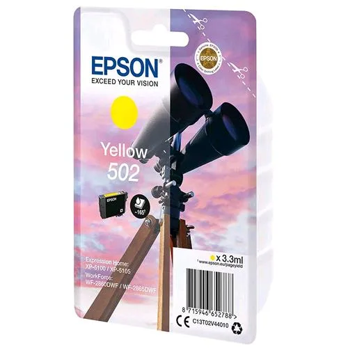 Epson 502 Cartuccia Ink 3.3 ml Giallo
