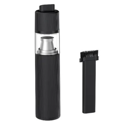 Celly Mini Vacuum Cleaner Aspirabriciole Portatile Wireless per Casa Auto e Ufficio Ricarica USB-C Spazzola Multifunzione Inclusa Nero