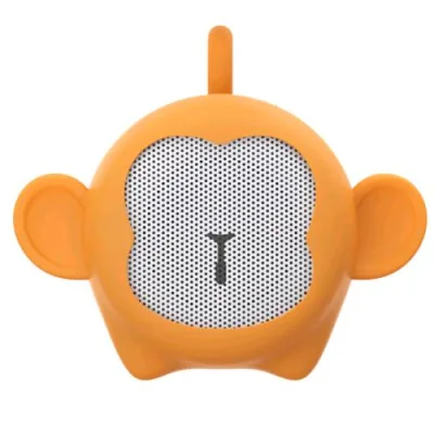 Celly Monkey Shape Speaker Portatile Wireless 3W Controllo delle Chiamate e del Volume/Musica Cavo di Ricarica USB-C Incluso Arancione