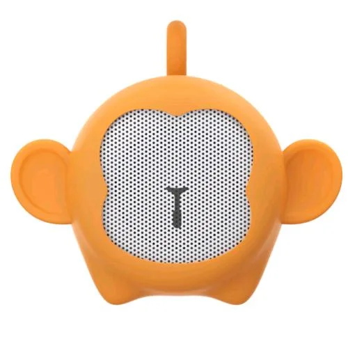 Celly Monkey Shape Speaker Portatile Wireless 3W Controllo delle Chiamate e del Volume/Musica Cavo di Ricarica USB-C Incluso Arancione