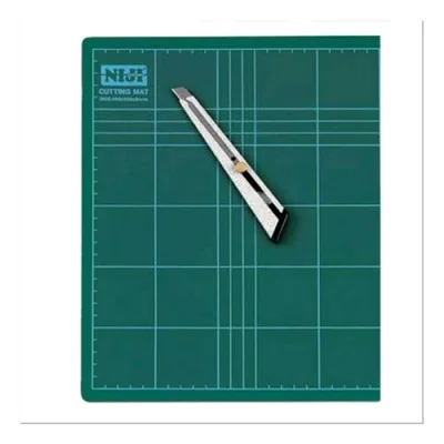 NIJI Piano Lavoro Antitaglio 45X30 cm Doppio Spessore Colore Verde