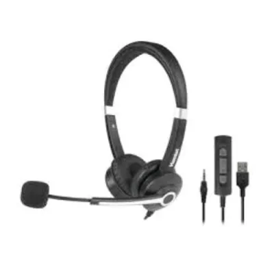 Hamlet Renova Hheadm-Ujs Cuffia Professionale Biaurale con Microfono - USB + Jack 3,5 mm + Telecomando