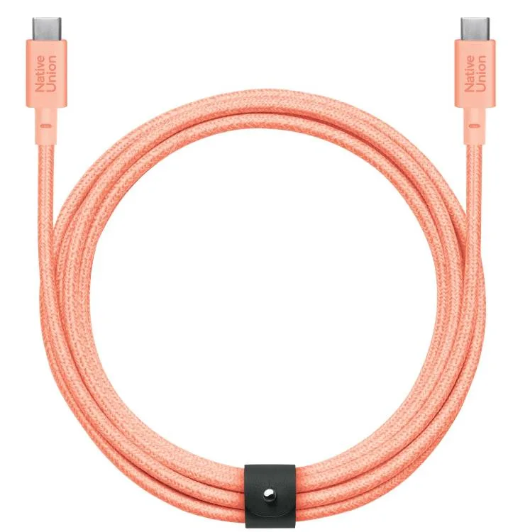 BELT CABLE XL C TO C APRICOT 3M USB-C TO USB-C APRICOT