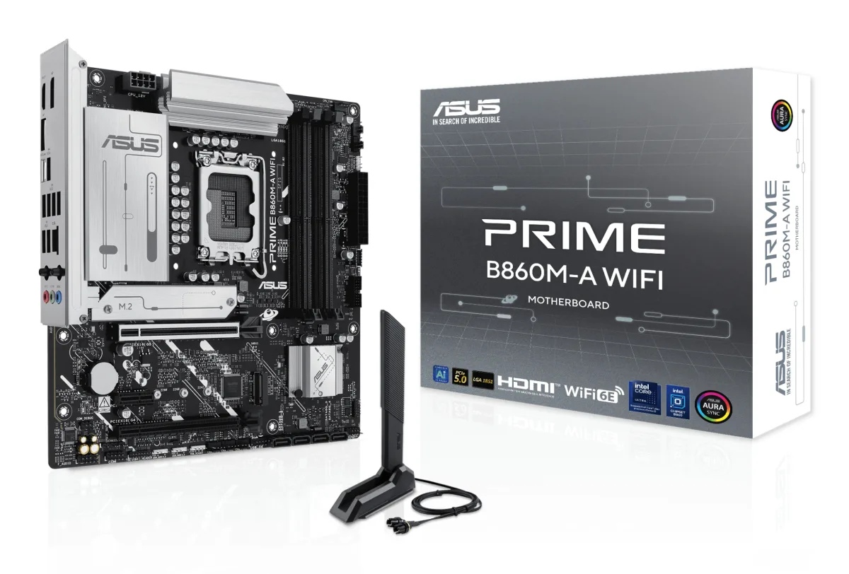 MB ASUS PRIME B860M-A WIFI 1851 4D5 2M.2 4S3 1HD/2DP MATX