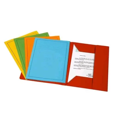 Fraschini Cartella 3 Lembi + Stampa 250X350 mm 200g Col. Arancio Conf 25 Pz.