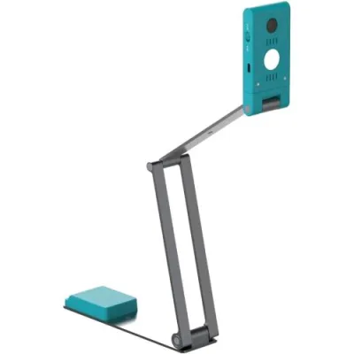 IRIScan Visualizer 7 Webcam Document Camera: 4K Ultra HD 13MP 4 in 1 Visualizzatore Scanner A3 Scanner Portatile Video Conferenza ai Micro Cancellazione Rumore Auto Focus LED USB