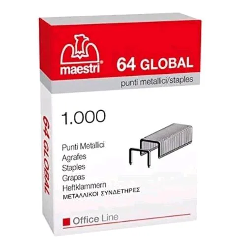 RO-MA Global 64 Punti Metallici 64 mm Conf 10.000 Pz.