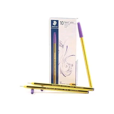 Staedtler Noris Stick Penna a Sfera Inchiostro Viola Conf 10 Pz.