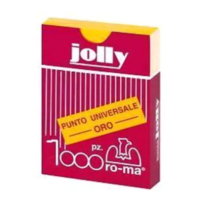 RO-MA Jolly Punti Metallici Acciaio S6/4 mm Col. Oro Conf 10X1000PUNTI