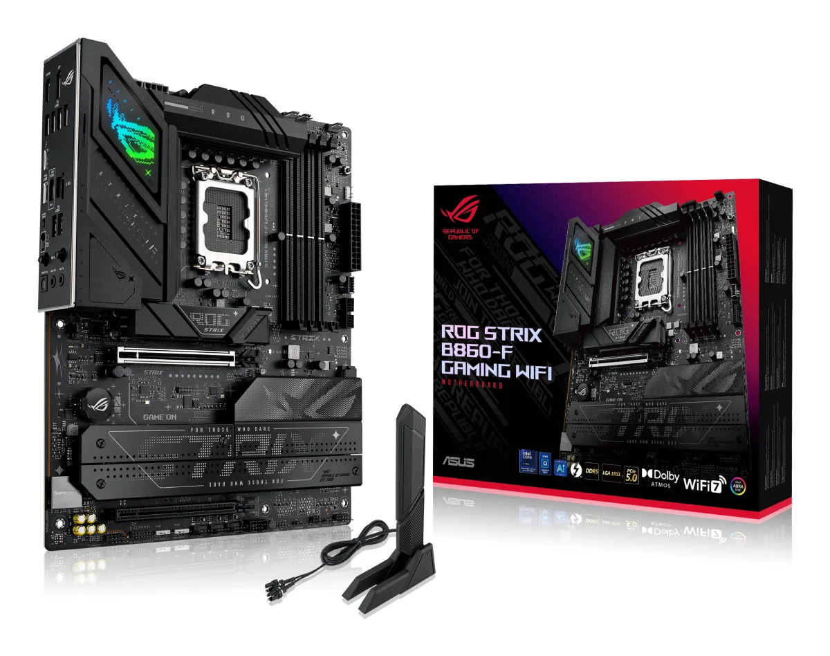 MB ASUS ROG STRIX B860-F GAMING WIF 1851 4D5 4M2 4S3 1HD/2DP/1TH