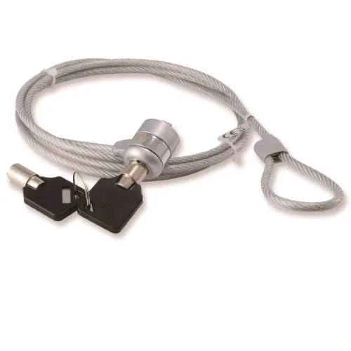 Conceptronic Cavo Diametro 0.4 cm con Lucchetto a Combinazione per Notebook con Due Chiavi 1.5 m