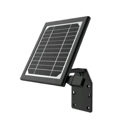 Isiwi Isw-PLS2 Pannello Solare per Alimentazione Telecamera a Batteria Potenza MAX.2.5W IP66 con Cavo Micro USB 5m Nero