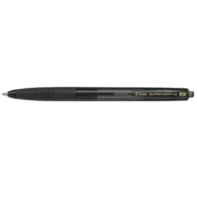 Pilot Supergrip G Penna a Sfera a Scatto Nero Punta Conica 1mm Conf 12 Pz.