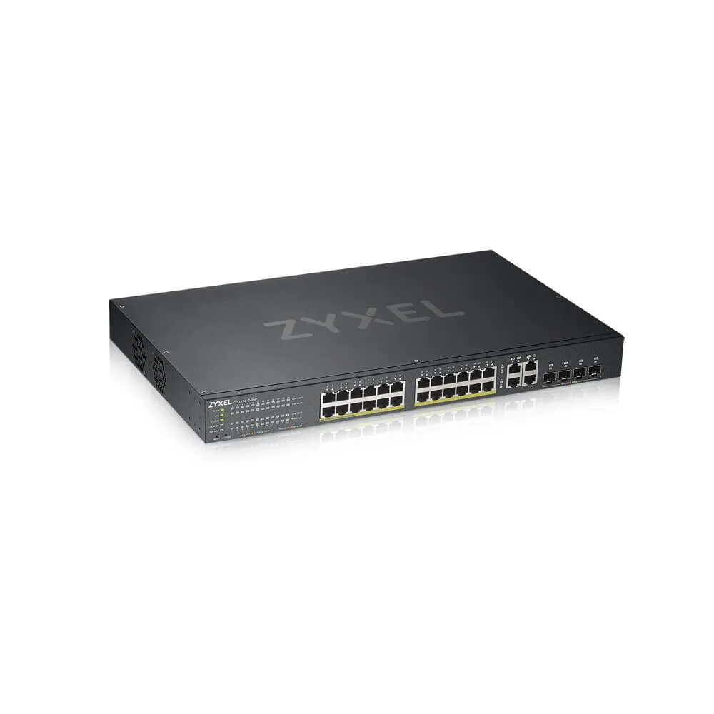 SWITCH 24P GIGABIT POE +4P DUAL GI GA NEBULA FLEX IPV6 RACK 19