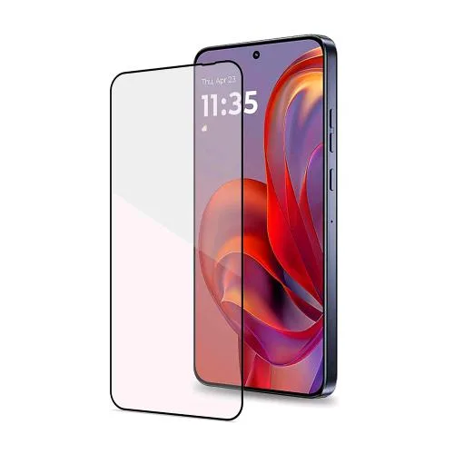 Celly Motorola Moto Edge 60 Neo Full Glass Proteggi Schermo in Vetro Temperato 9H Bordo Nero