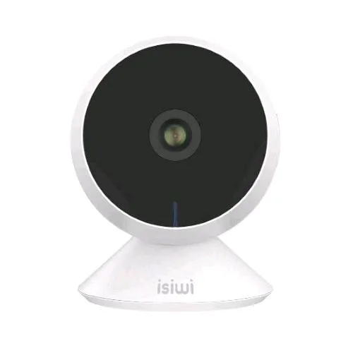 Isiwi Ring Telecamera IP Wireless HD 1080P 2MPX Rilevazione di Movimenti e Suoni Anomali Audio Bidirezionale Baby Monitor con Visione Notturna Bianco