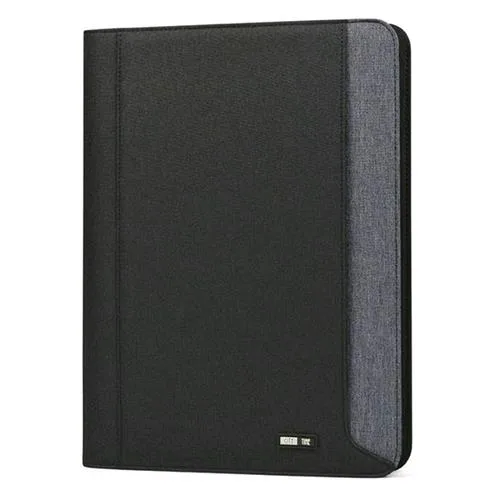 NIJI Portablocco in Tessuto con Tasca Interna 260X340 mm A4 Col. Nero