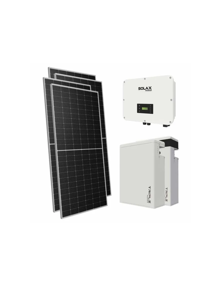 Kit fotovoltaico trifase 20230W inverter 20kW batteria al litio 11.6KWh T-BAT-H5.8 Solax Power