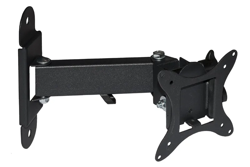 LINK Braccio a Muro con 2 Snodi per Tvled/LCD da 13" a 37" fino a 15kg e Vesa 100 x 100 Nero