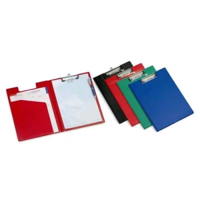NIJI Portabloccoin PVC con Mollettone 230X330 mm A4 Col. Blu