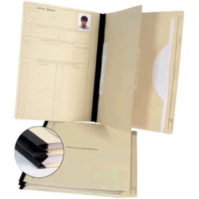 Fraschini Cartella del Personale a Libro in Cartone 315X265 mm Sabbia Conf 5 Pz.