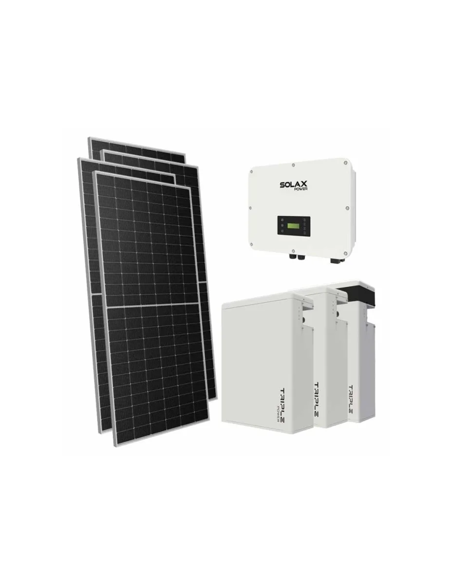 Kit fotovoltaico trifase 20230W inverter 20kW batteria al litio 17.4KWh T-BAT-H5.8 Solax Power