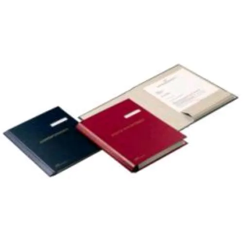 Fraschini Cartella Posta in Partenza 240 X340 mm Dorso Snodato a V Copertina in Dermoide Rosso