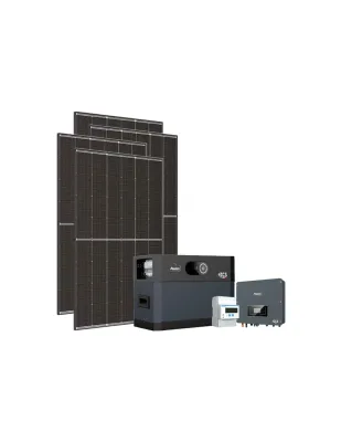 Kit fotovoltaico trifase 6370W inverter 6kW Zucchetti batteria al litio 5.12kWh HV SMART 5K