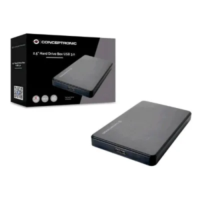 Conceptronic CHD2MUSB3B Box Vuoto per HDD 2.5" USB 3.0 Colore Nero