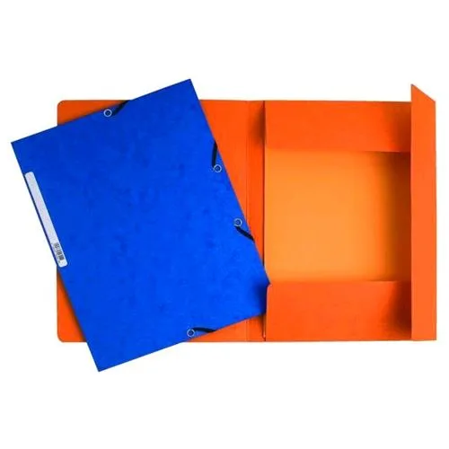 Exacompta Nature Future Cartelle 3 Lembi C/Elastico in Cartoncino 320X240MM A4 Dorso 2cm Col. Assortiti Conf 10 Pz.