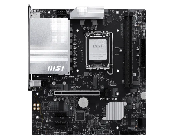 MB MSI PRO H810M-B DDR5 ST1851 2D5 1M.2 4S3 3PCIE HD/DP MATX