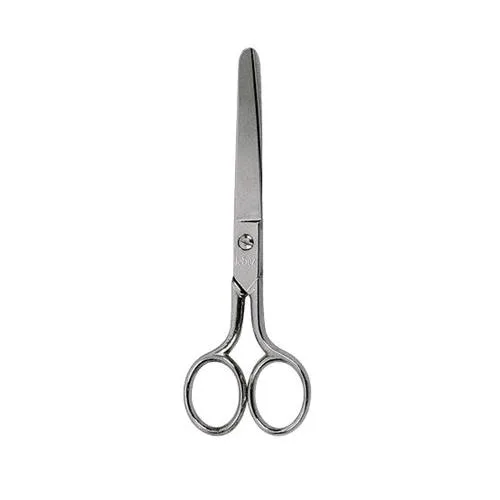 Lebez Forbice in Acciaio a Punta Tonda 15 cm Colore Grigio