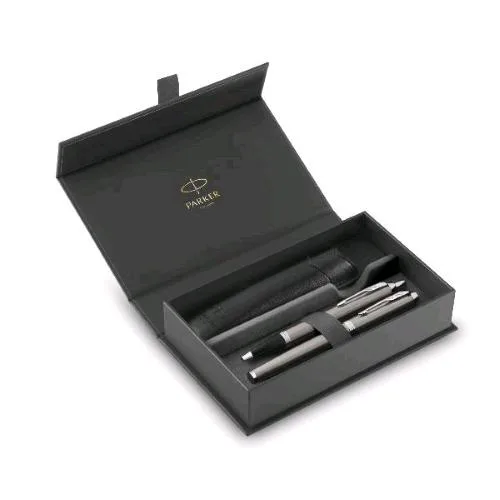 Parker Gift Set Duo Penna Stilografica Punta M e Penna a Sfera Punta M Inchiostro Blu Confezione Regalo