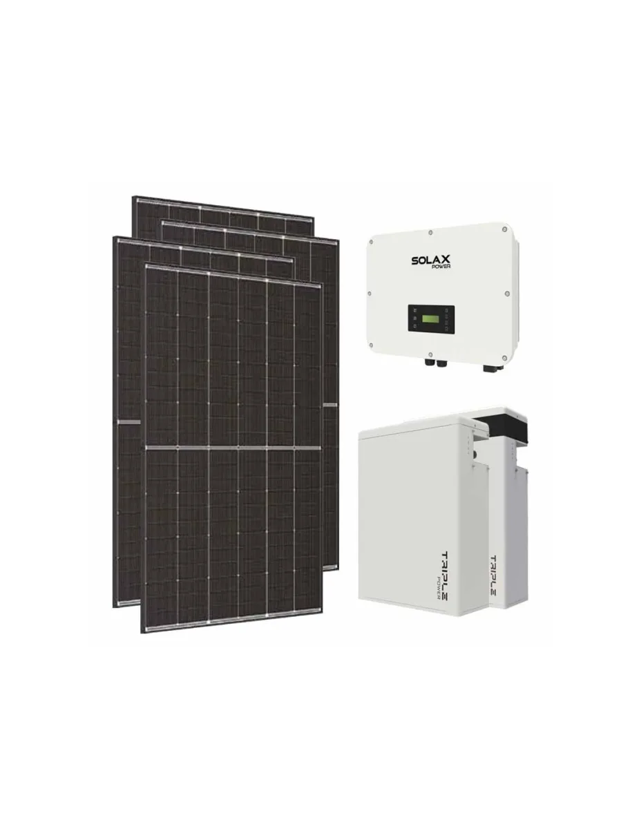 Kit fotovoltaico trifase 20020W inverter 20kW batteria al litio 11.6KWh T-BAT-H5.8 Solax Power