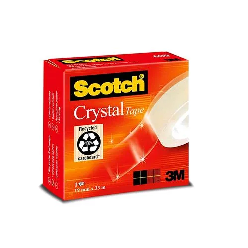 3M Scotch Crystal Tape Nastro Adesivo 19MMX33M