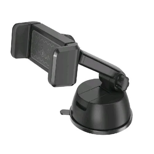 Celly Mount Ext Supporto Universale Auto per Smartphone fino a 6.5" con Ventosa per Parabrezze Cruscotto Scrivania Nero