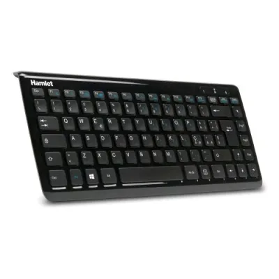 Hamlet Tastiera Multimediale USB Compatta Layout Italiano Cavo 180cm Black